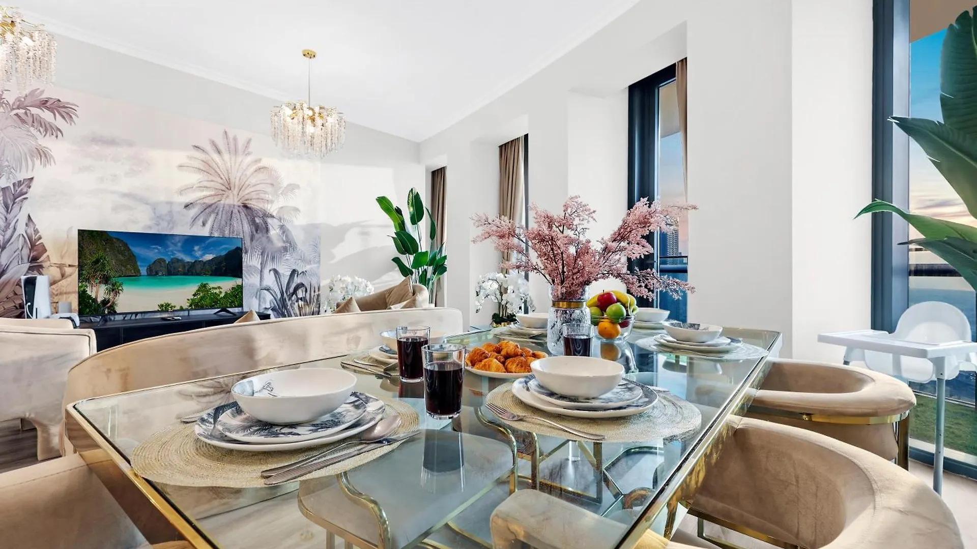 First Class Dubai 2Br Apartment Amazing Skyline And Sea Views From Balcony United Arab Emirates